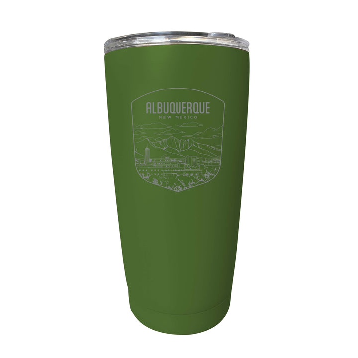 Albuquerque Mexico Souvenir 16 oz Engraved Stainless Steel Insulated Tumbler Image 9