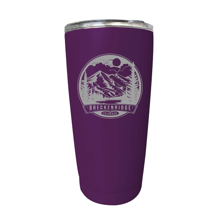 Breckenridge Colorado Souvenir 16 oz Engraved Stainless Steel Insulated Tumbler Image 7