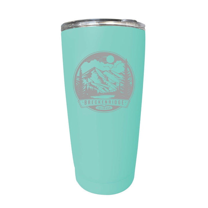 Breckenridge Colorado Souvenir 16 oz Engraved Stainless Steel Insulated Tumbler Image 8