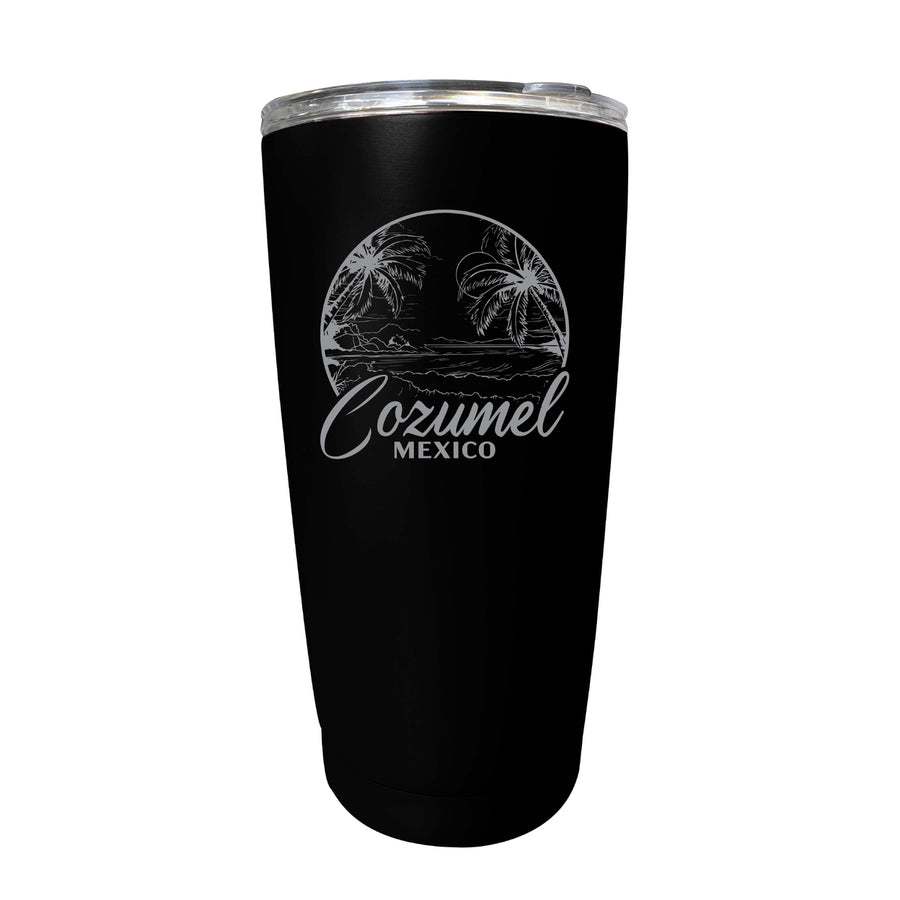 Cozumel Mexico Souvenir 16 oz Engraved Stainless Steel Insulated Tumbler Image 1