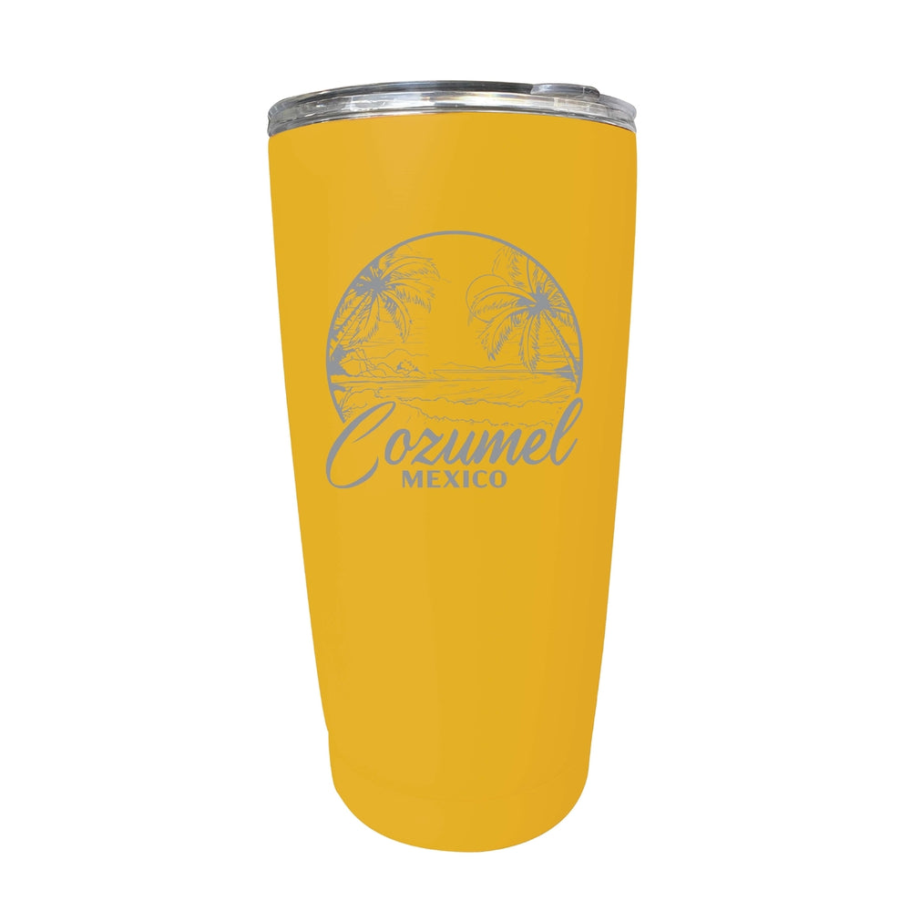 Cozumel Mexico Souvenir 16 oz Engraved Stainless Steel Insulated Tumbler Image 2