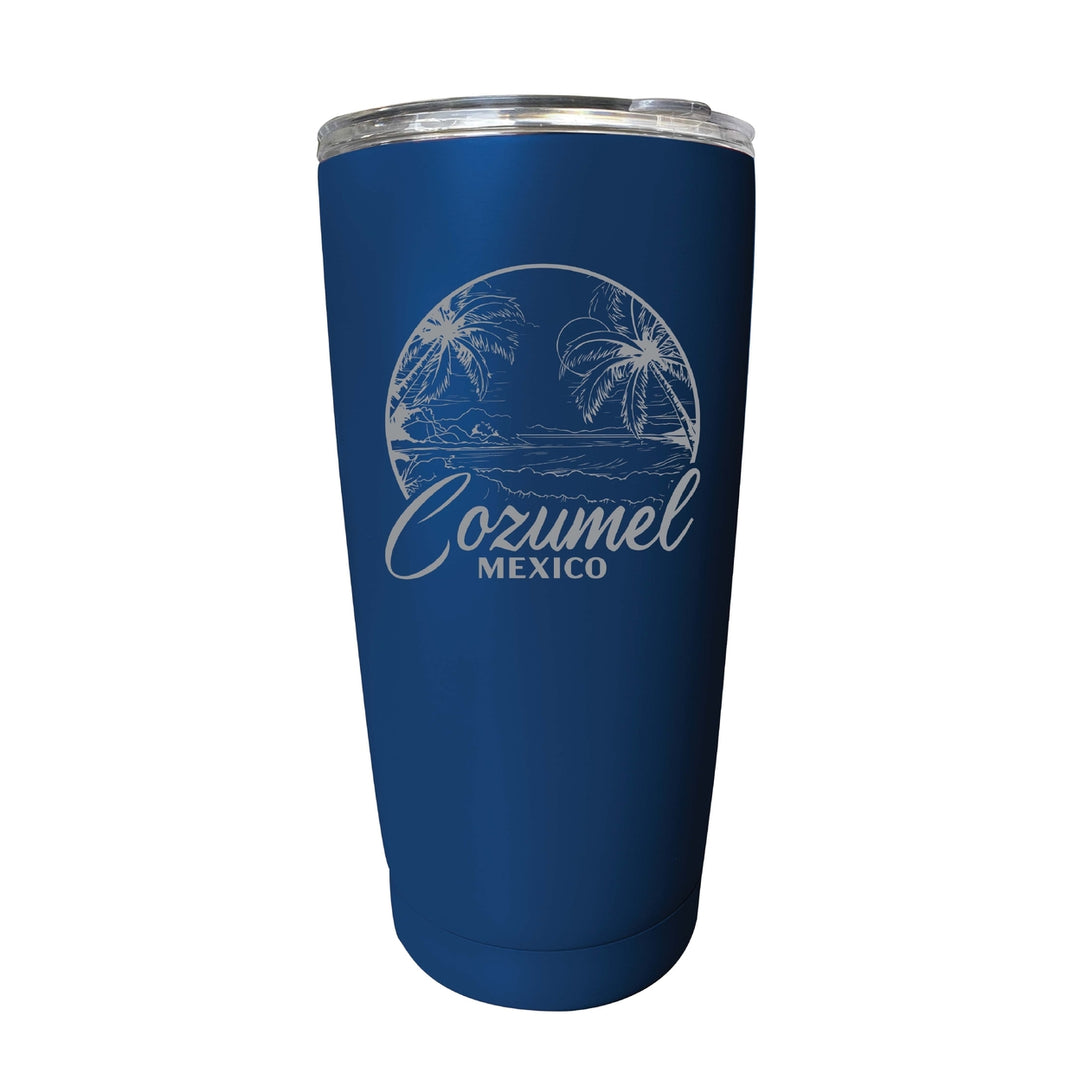 Cozumel Mexico Souvenir 16 oz Engraved Stainless Steel Insulated Tumbler Image 3