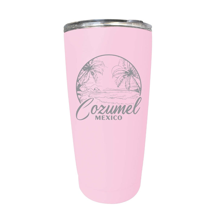 Cozumel Mexico Souvenir 16 oz Engraved Stainless Steel Insulated Tumbler Image 1