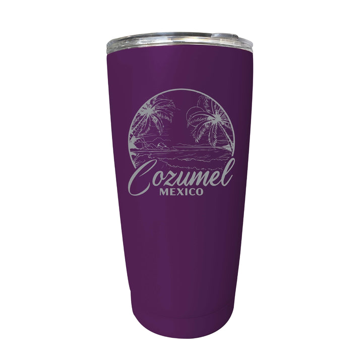 Cozumel Mexico Souvenir 16 oz Engraved Stainless Steel Insulated Tumbler Image 4