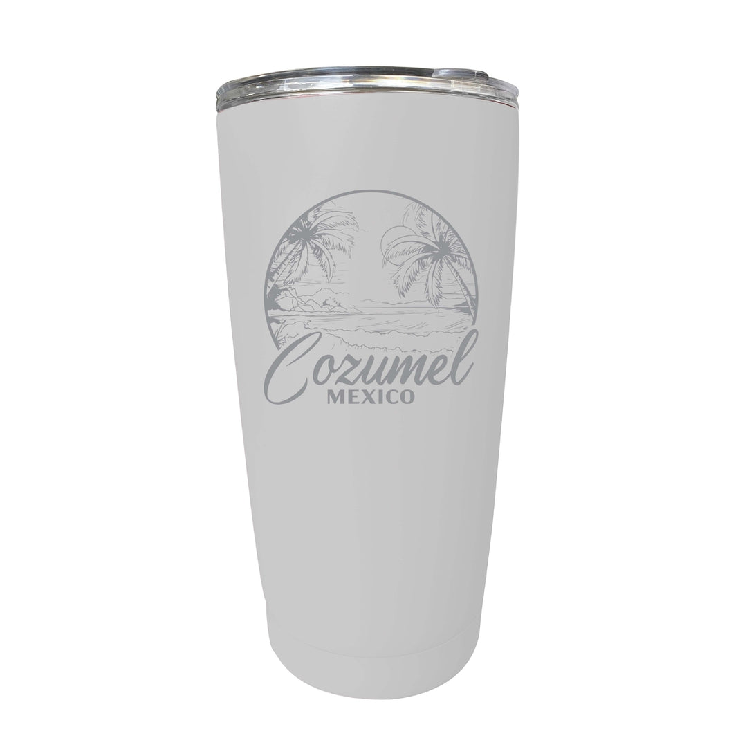 Cozumel Mexico Souvenir 16 oz Engraved Stainless Steel Insulated Tumbler Image 8