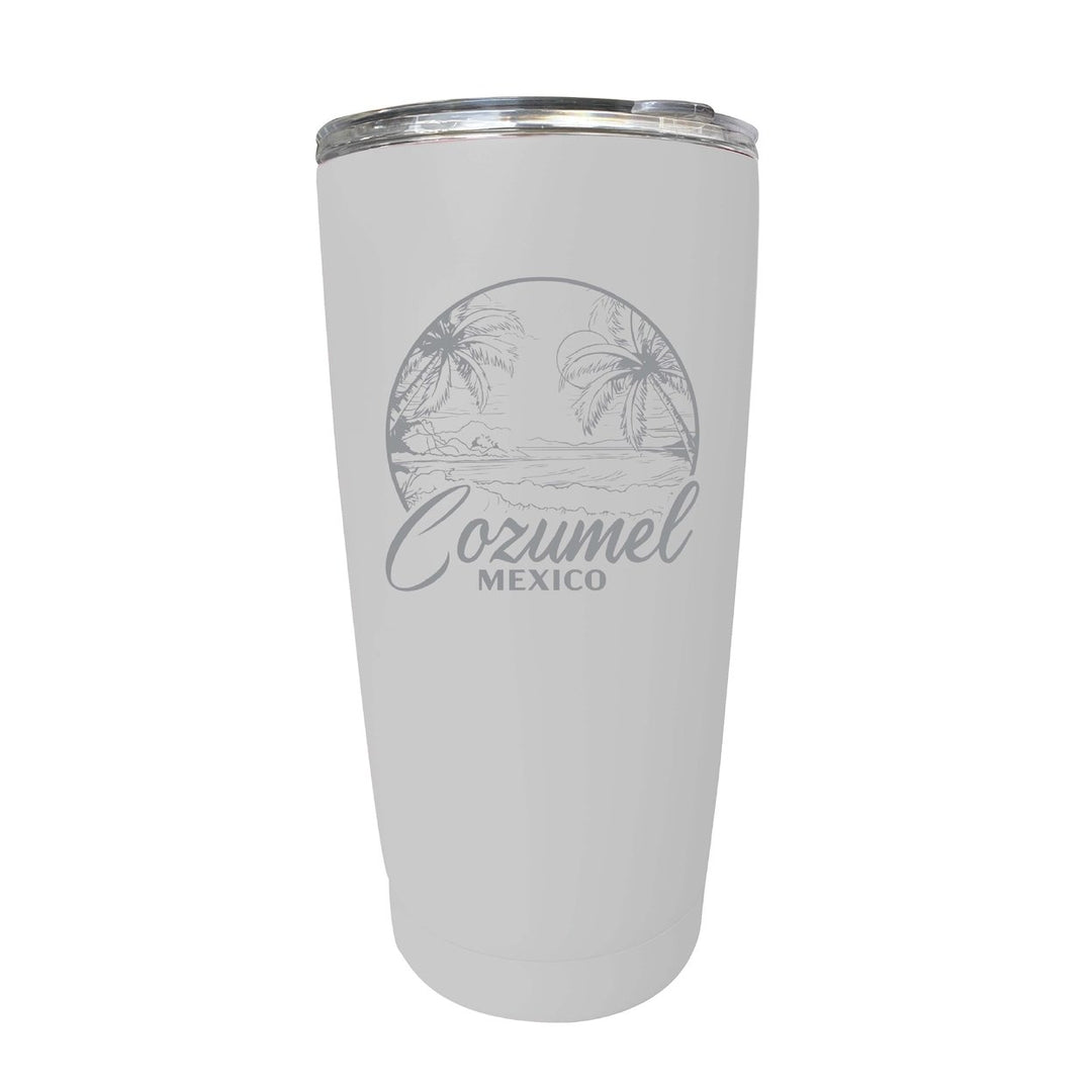 Cozumel Mexico Souvenir 16 oz Engraved Stainless Steel Insulated Tumbler Image 1