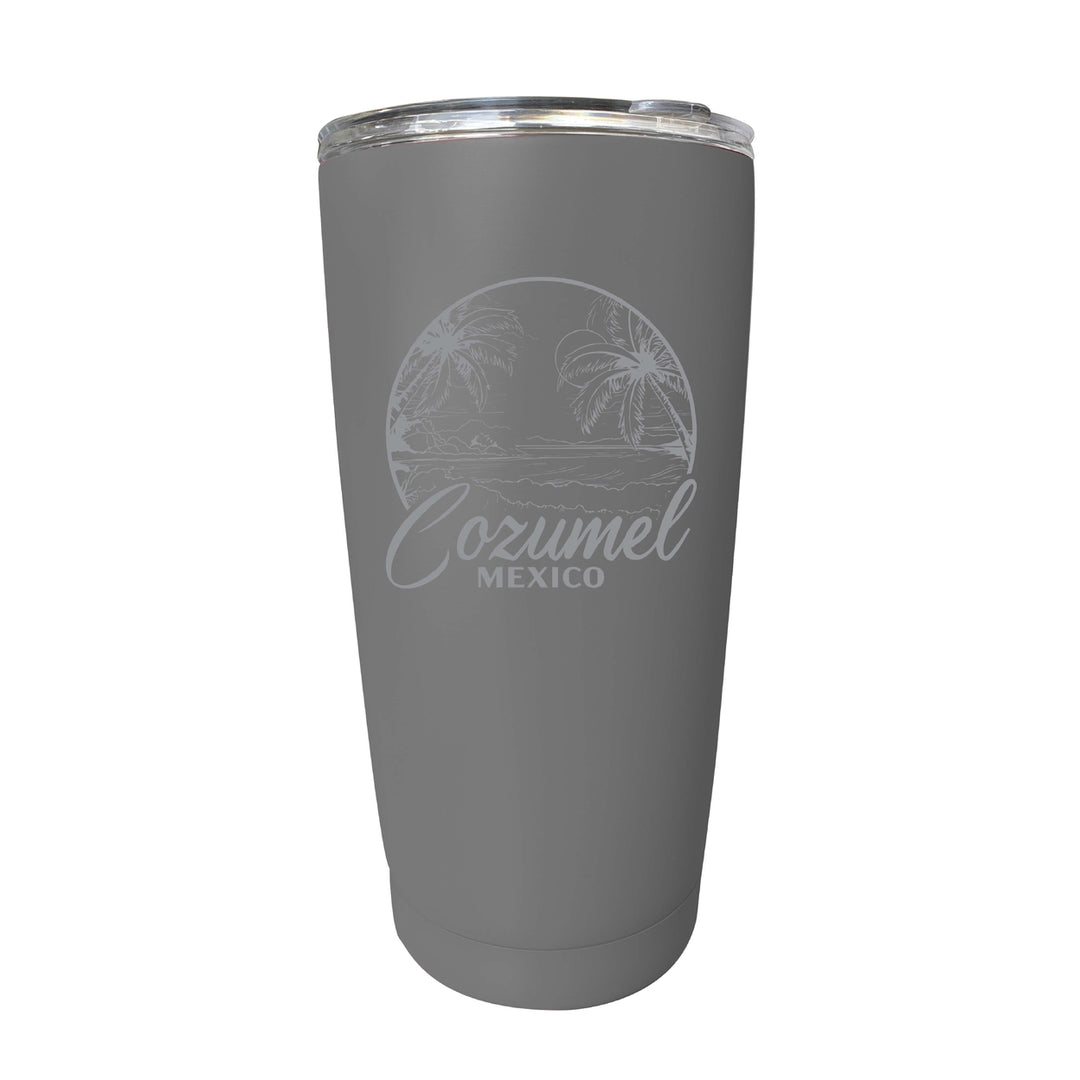 Cozumel Mexico Souvenir 16 oz Engraved Stainless Steel Insulated Tumbler Image 9