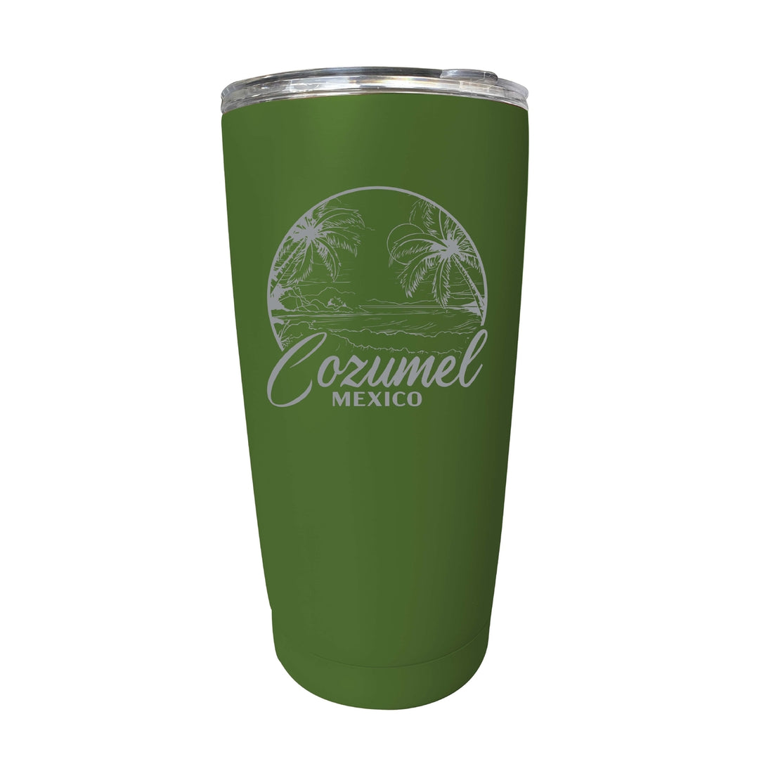 Cozumel Mexico Souvenir 16 oz Engraved Stainless Steel Insulated Tumbler Image 10