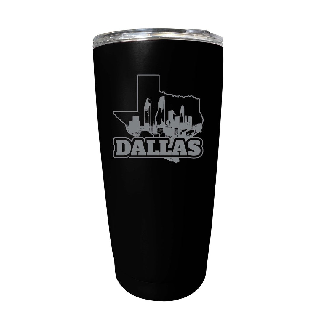 Dallas Texas Souvenir 16 oz Engraved Stainless Steel Insulated Tumbler Image 4