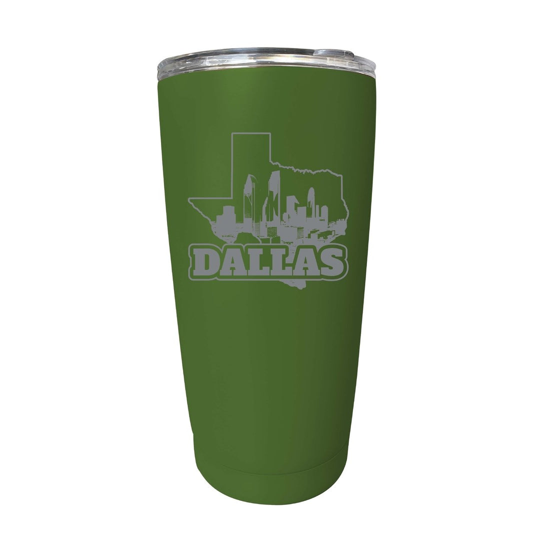 Dallas Texas Souvenir 16 oz Engraved Stainless Steel Insulated Tumbler Image 4