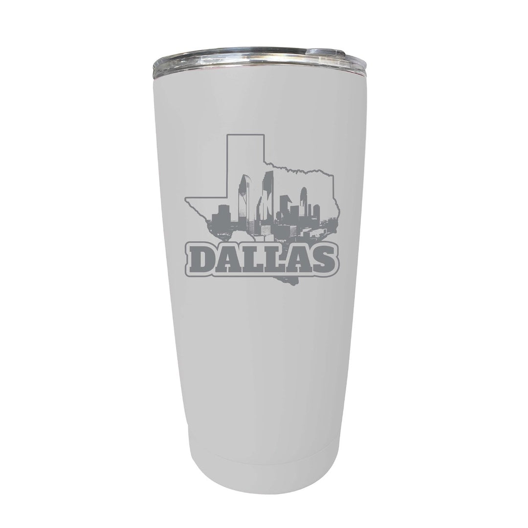 Dallas Texas Souvenir 16 oz Engraved Stainless Steel Insulated Tumbler Image 7