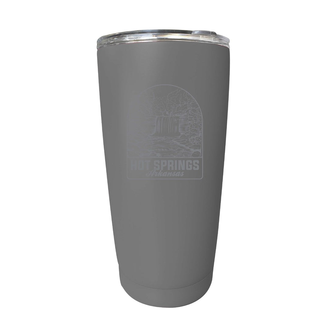 Hot Springs Arkansas Souvenir 16 oz Engraved Stainless Steel Insulated Tumbler Image 1