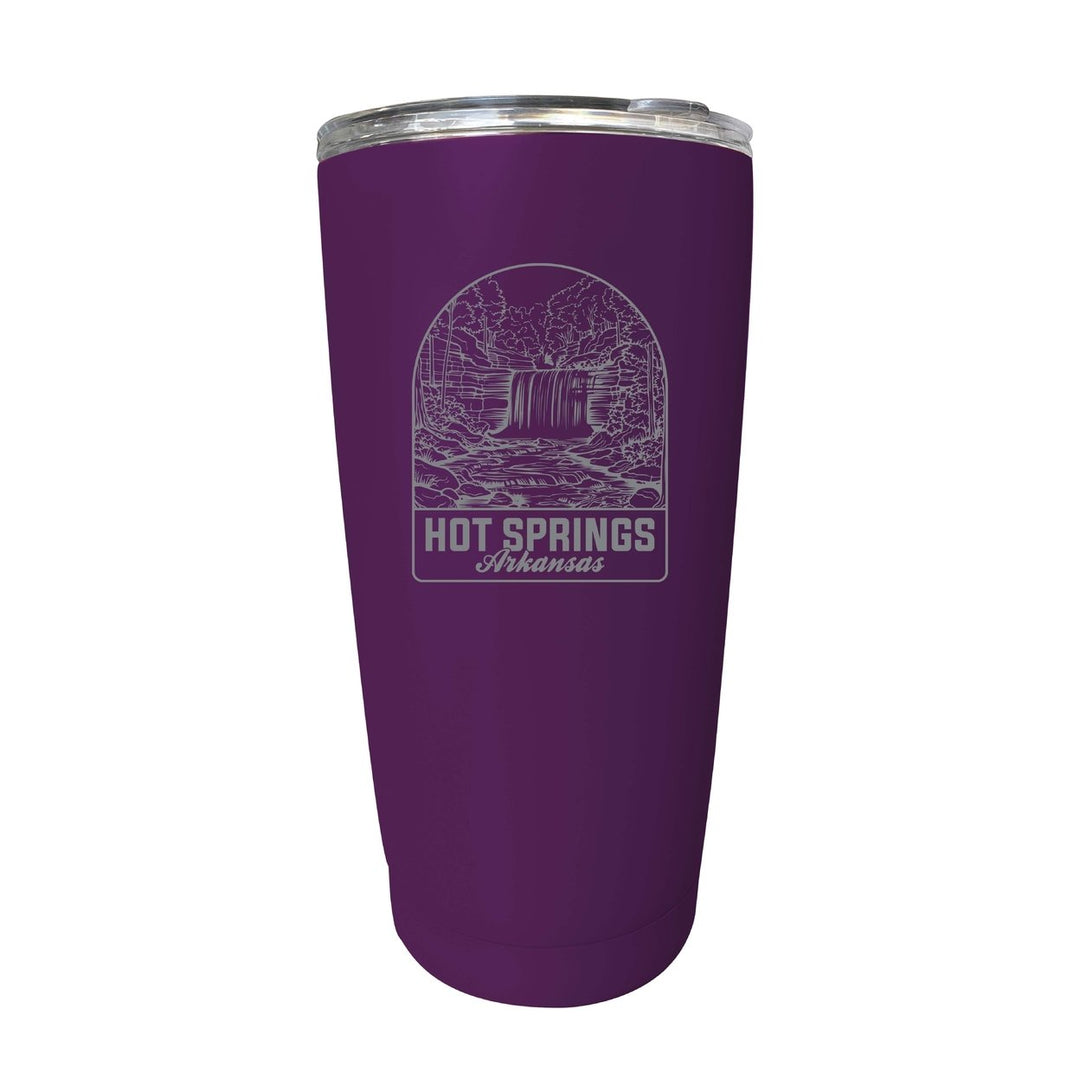 Hot Springs Arkansas Souvenir 16 oz Engraved Stainless Steel Insulated Tumbler Image 4