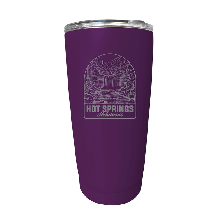 Hot Springs Arkansas Souvenir 16 oz Engraved Stainless Steel Insulated Tumbler Image 4