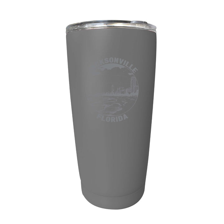 Jacksonville Florida Souvenir 16 oz Engraved Stainless Steel Insulated Tumbler Image 4