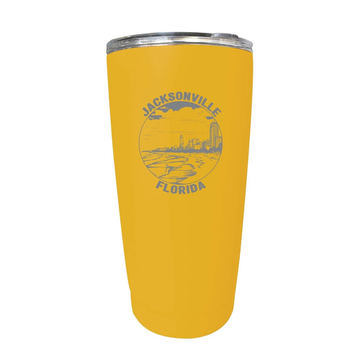 Jacksonville Florida Souvenir 16 oz Engraved Stainless Steel Insulated Tumbler Image 8