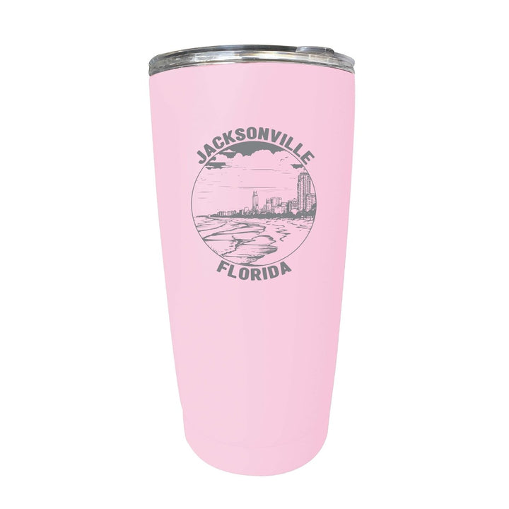 Jacksonville Florida Souvenir 16 oz Engraved Stainless Steel Insulated Tumbler Image 10