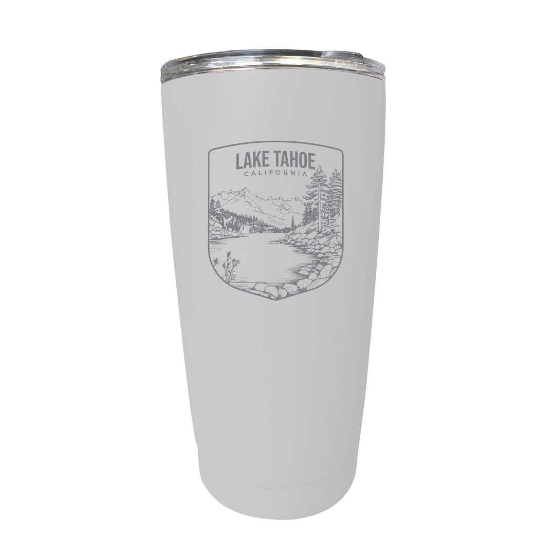 Lake Tahoe California Souvenir 16 oz Engraved Stainless Steel Insulated Tumbler Image 1