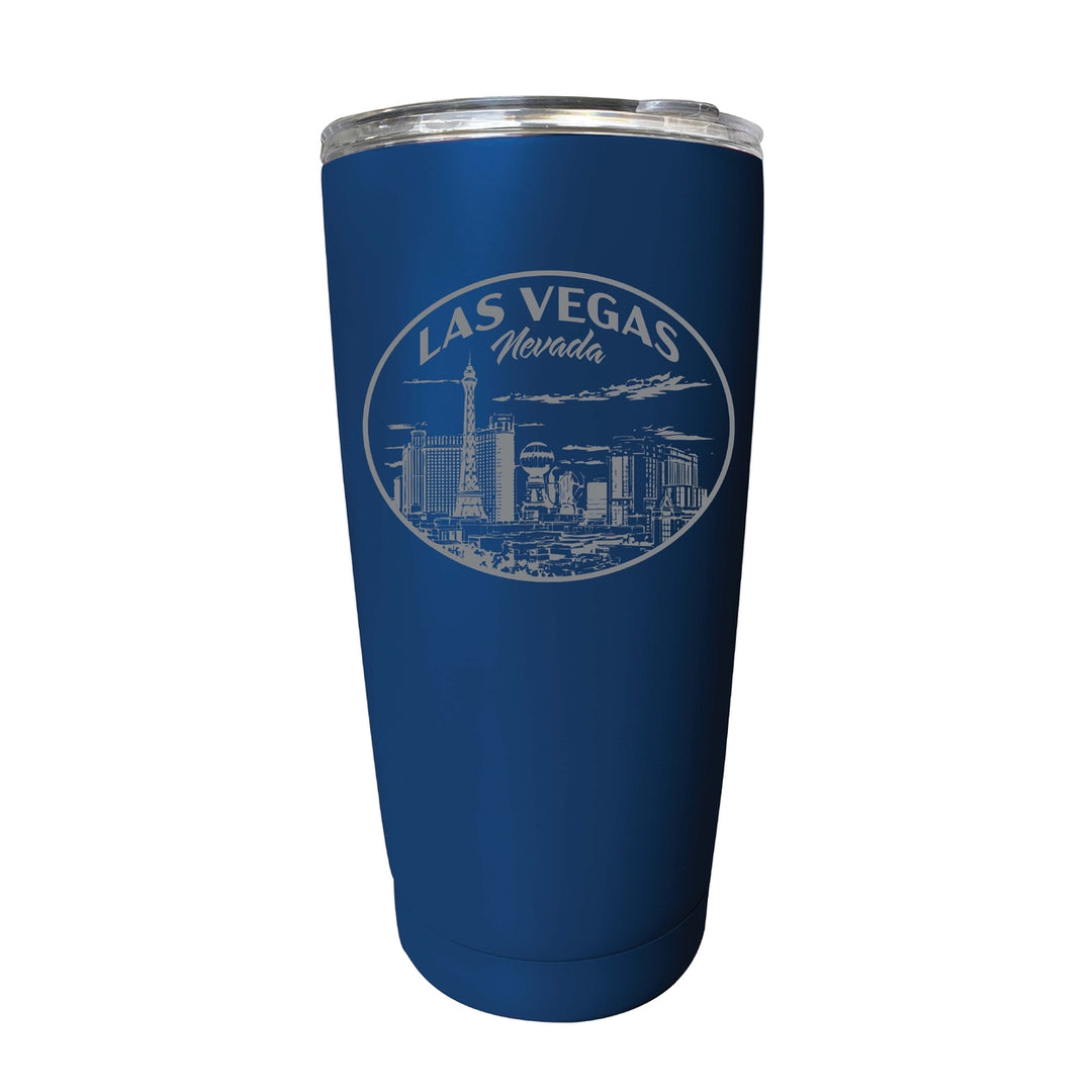 Las Vegas Nevada Souvenir 16 oz Engraved Stainless Steel Insulated Tumbler Image 2