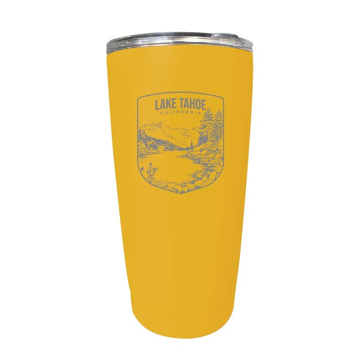 Lake Tahoe California Souvenir 16 oz Engraved Stainless Steel Insulated Tumbler Image 2