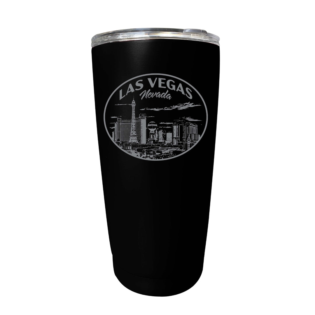 Las Vegas Nevada Souvenir 16 oz Engraved Stainless Steel Insulated Tumbler Image 3