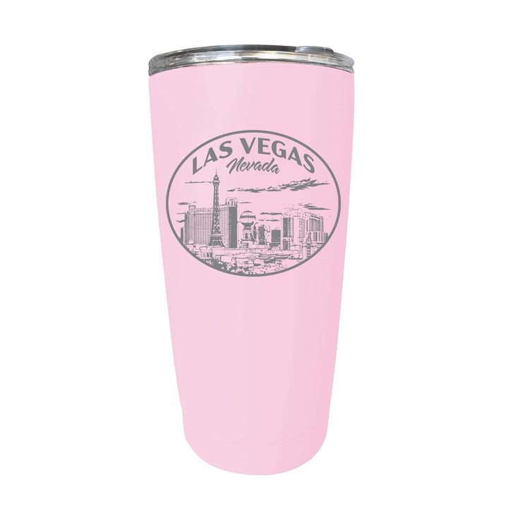 Las Vegas Nevada Souvenir 16 oz Engraved Stainless Steel Insulated Tumbler Image 4