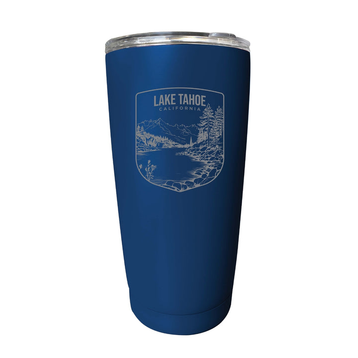 Lake Tahoe California Souvenir 16 oz Engraved Stainless Steel Insulated Tumbler Image 3