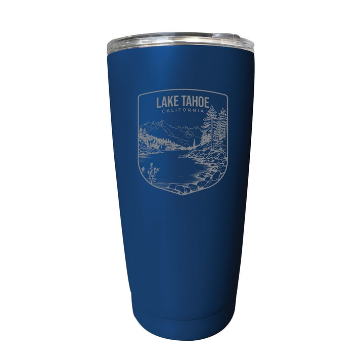 Lake Tahoe California Souvenir 16 oz Engraved Stainless Steel Insulated Tumbler Image 1