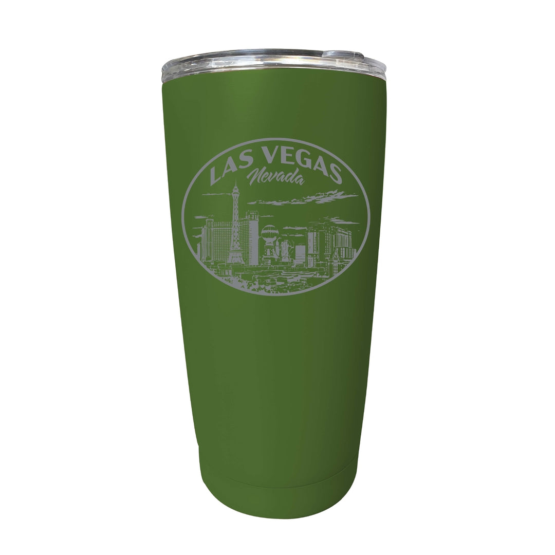 Las Vegas Nevada Souvenir 16 oz Engraved Stainless Steel Insulated Tumbler Image 4