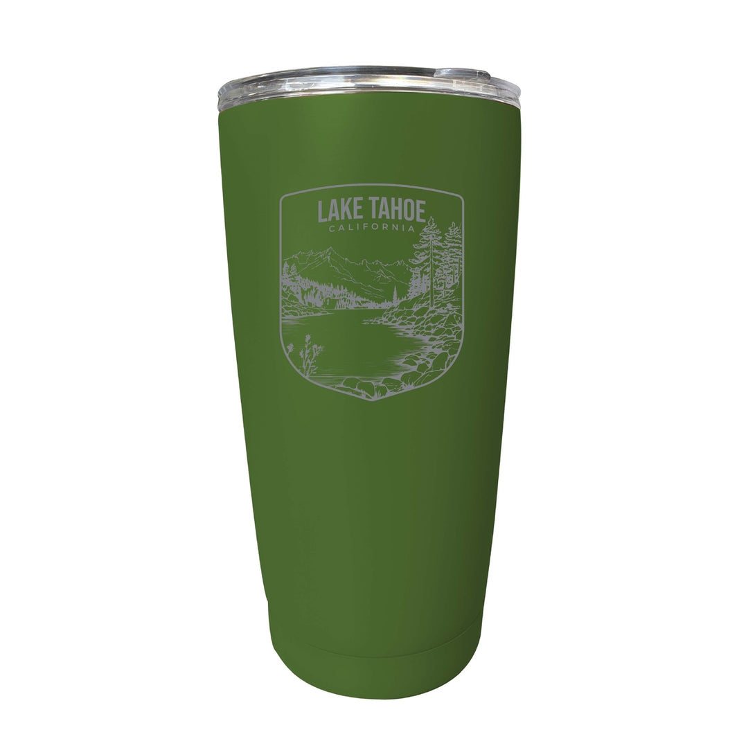 Lake Tahoe California Souvenir 16 oz Engraved Stainless Steel Insulated Tumbler Image 4