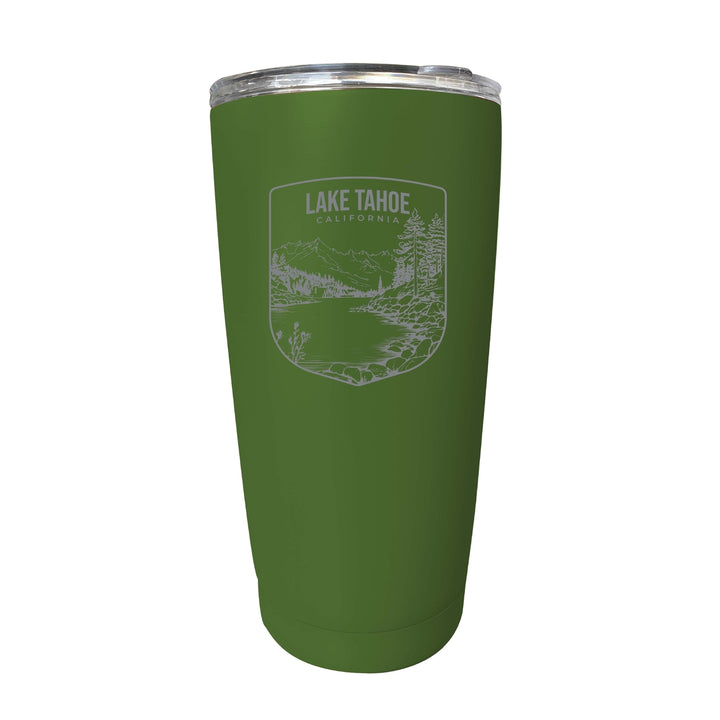 Lake Tahoe California Souvenir 16 oz Engraved Stainless Steel Insulated Tumbler Image 4