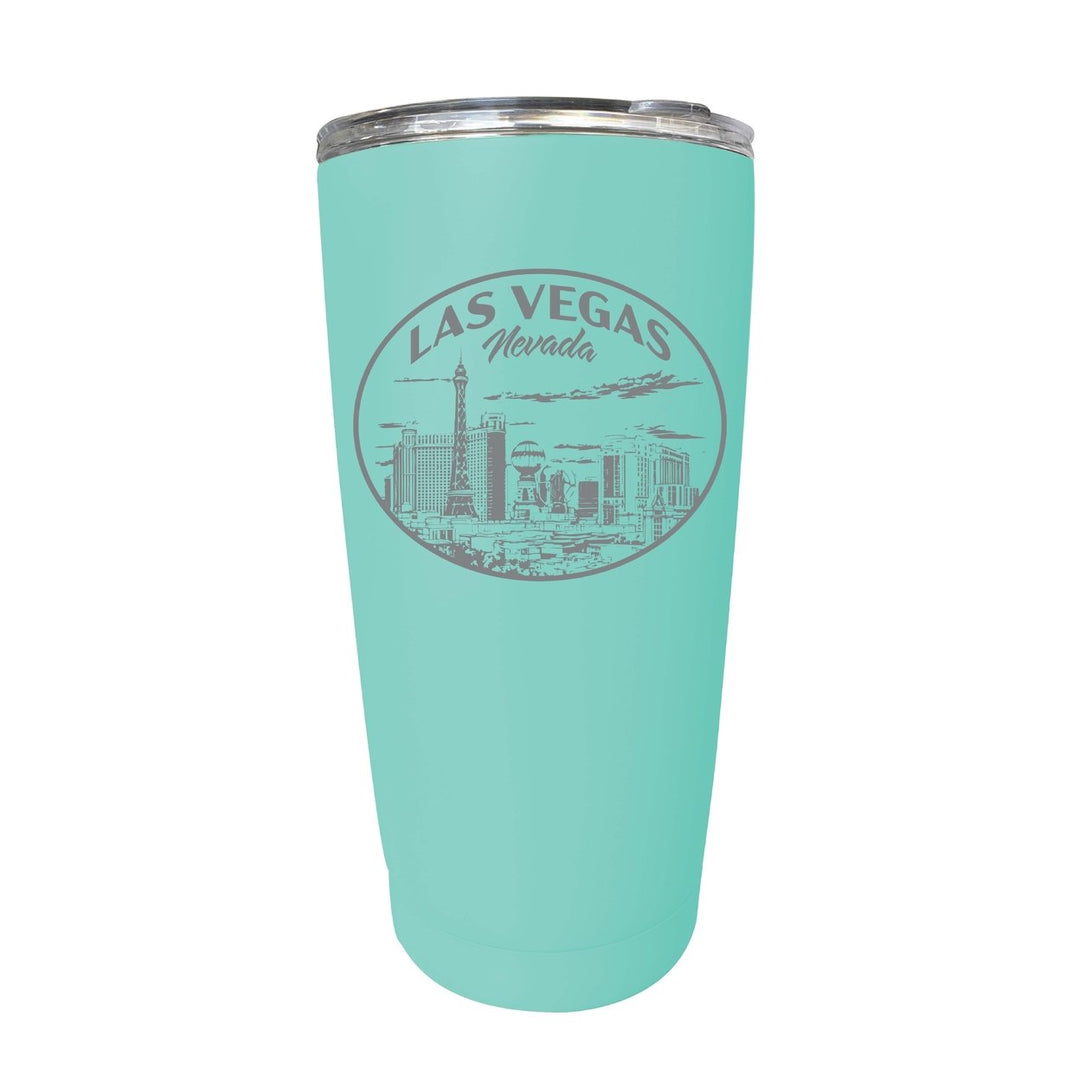 Las Vegas Nevada Souvenir 16 oz Engraved Stainless Steel Insulated Tumbler Image 7