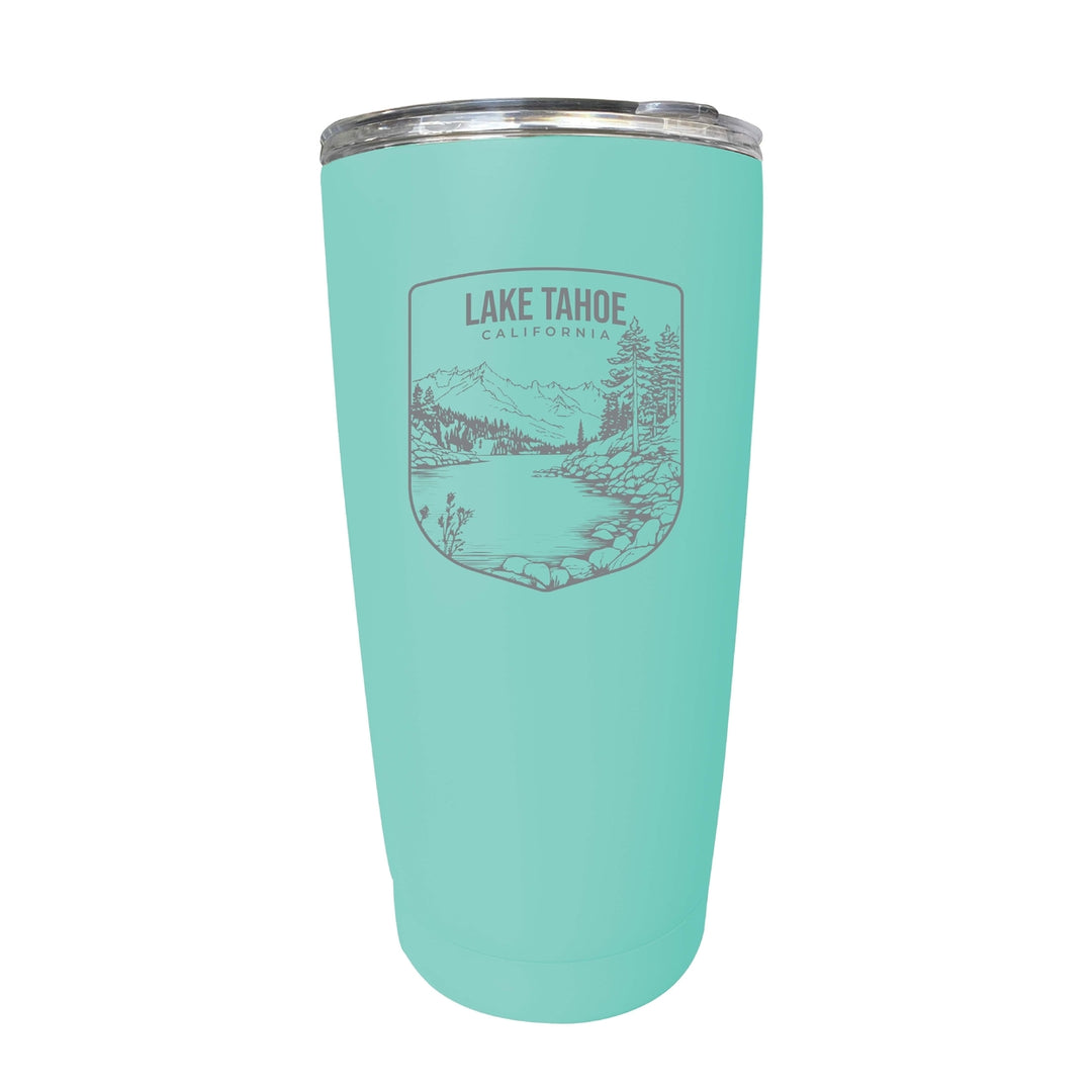 Lake Tahoe California Souvenir 16 oz Engraved Stainless Steel Insulated Tumbler Image 7