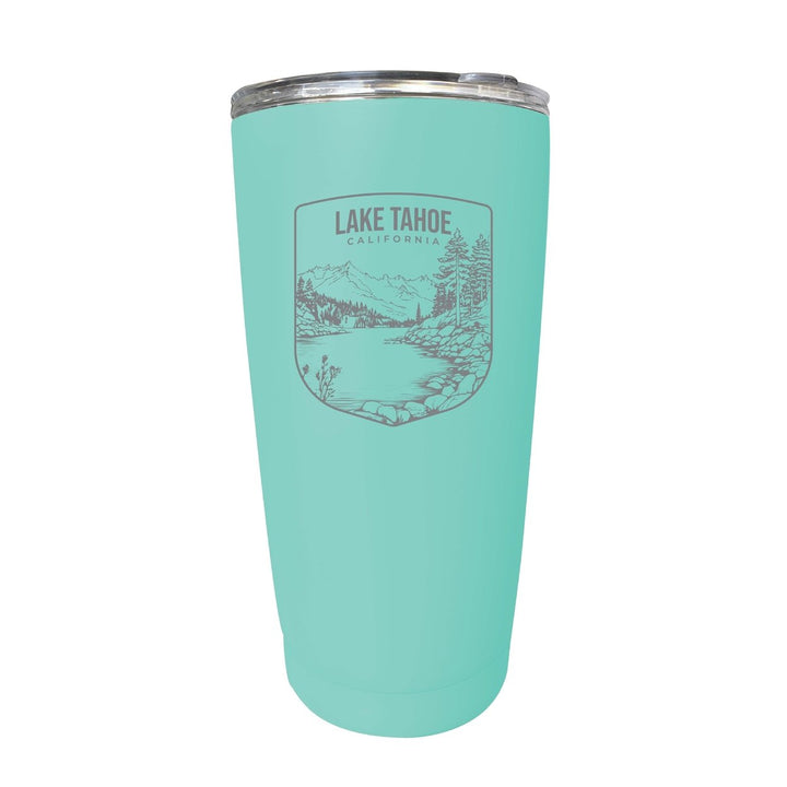 Lake Tahoe California Souvenir 16 oz Engraved Stainless Steel Insulated Tumbler Image 1