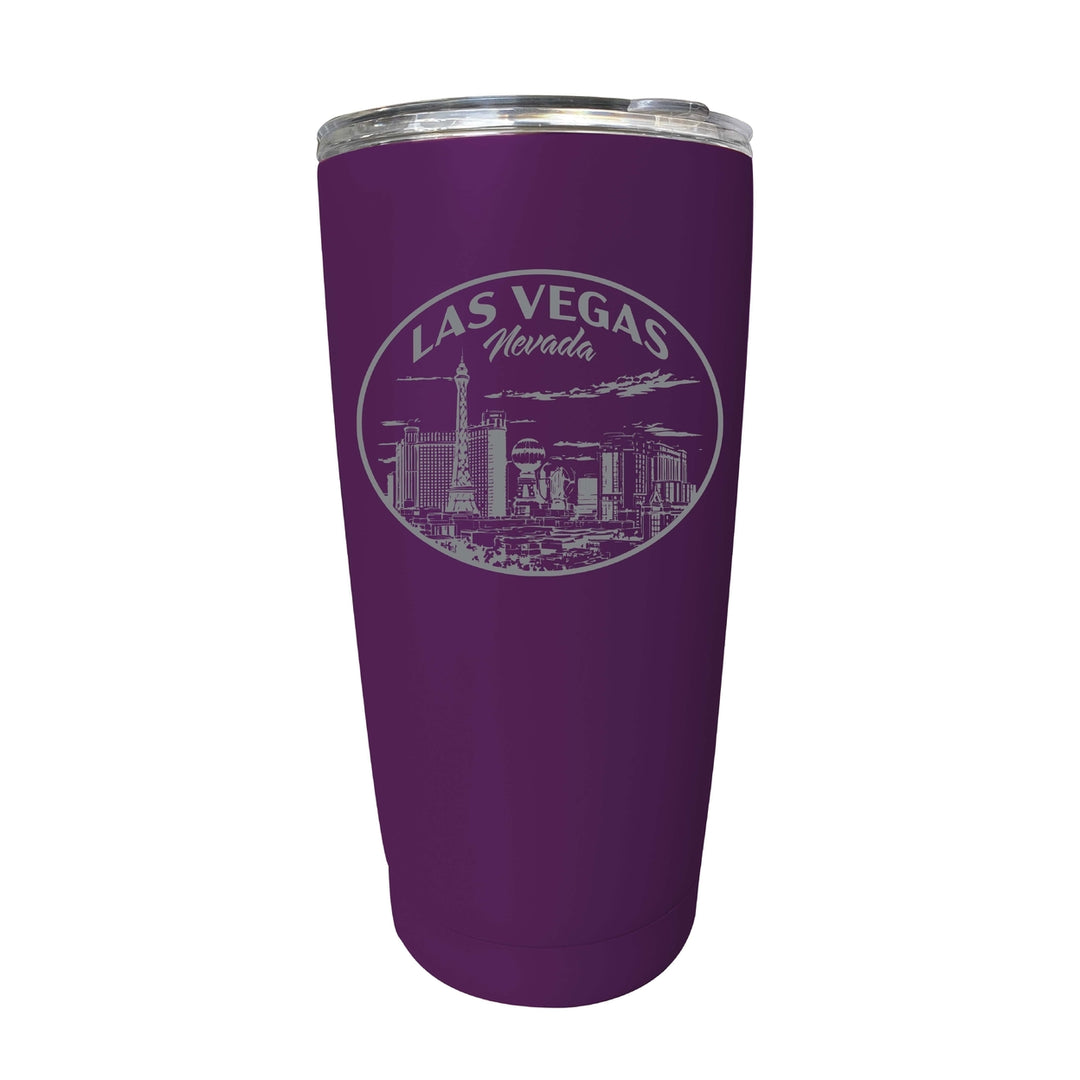 Las Vegas Nevada Souvenir 16 oz Engraved Stainless Steel Insulated Tumbler Image 8