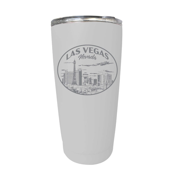 Las Vegas Nevada Souvenir 16 oz Engraved Stainless Steel Insulated Tumbler Image 1