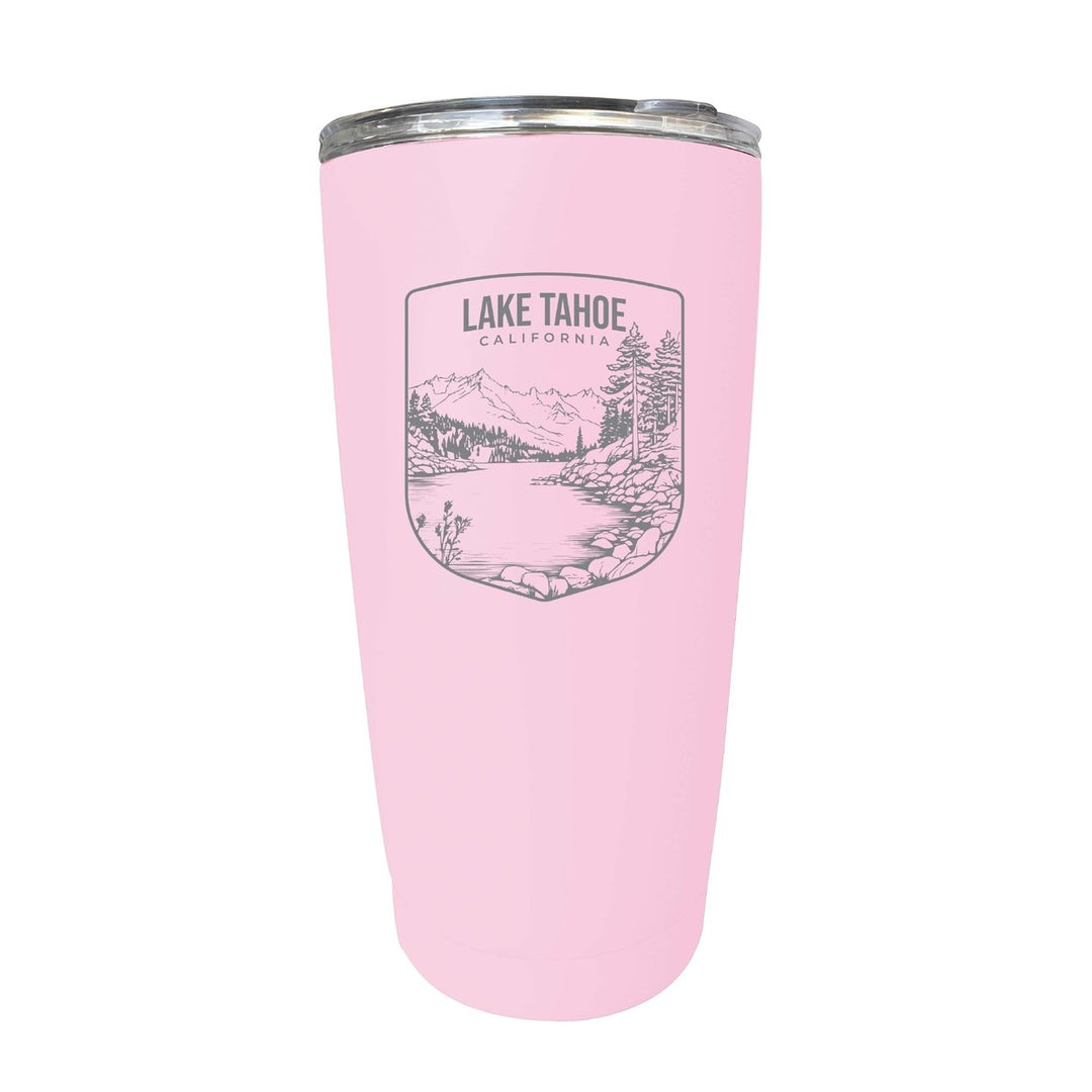 Lake Tahoe California Souvenir 16 oz Engraved Stainless Steel Insulated Tumbler Image 10