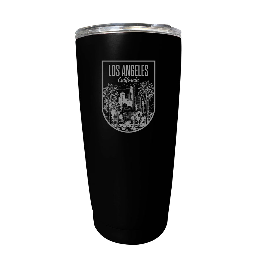 Los Angeles California Engraving 2 Souvenir 16 oz Engraved Stainless Steel Insulated Tumbler Image 1