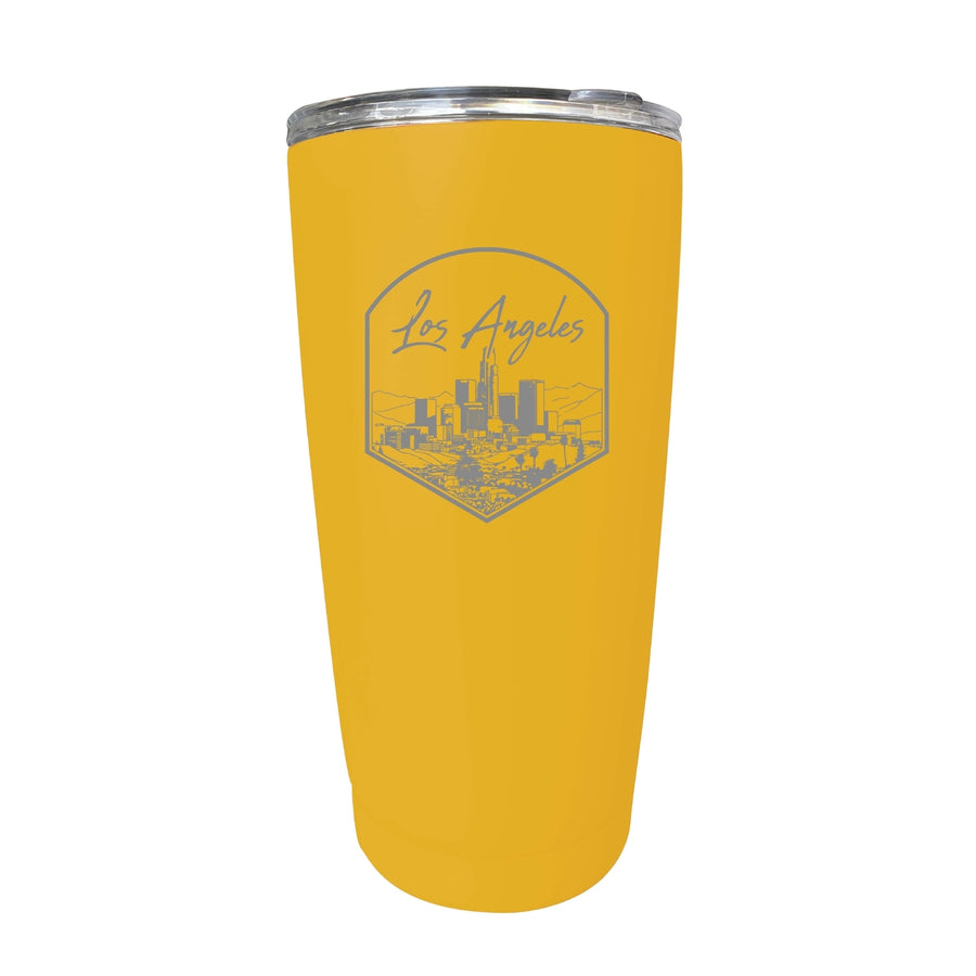 Los Angeles California Engraving 1 Souvenir 16 oz Engraved Stainless Steel Insulated Tumbler Image 1