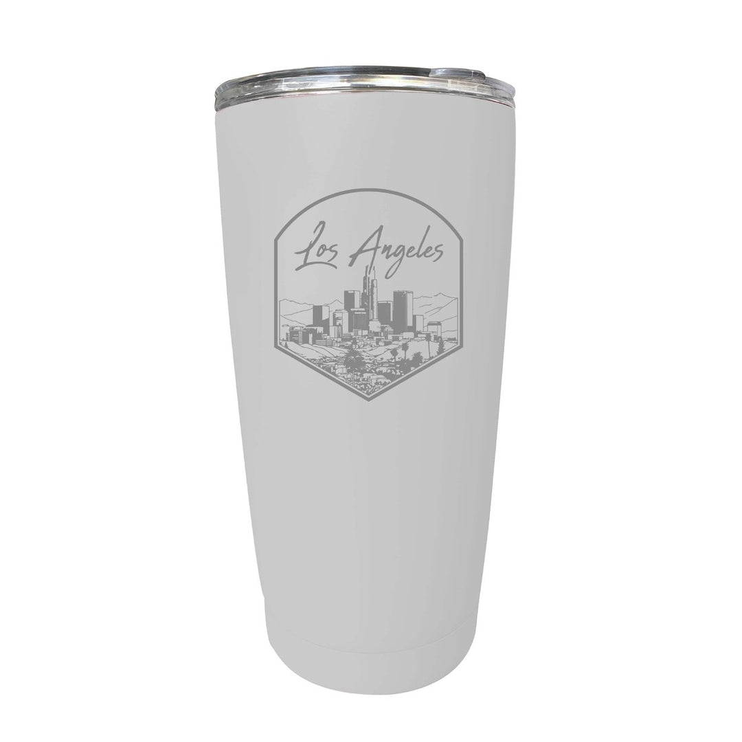 Los Angeles California Engraving 1 Souvenir 16 oz Engraved Stainless Steel Insulated Tumbler Image 2