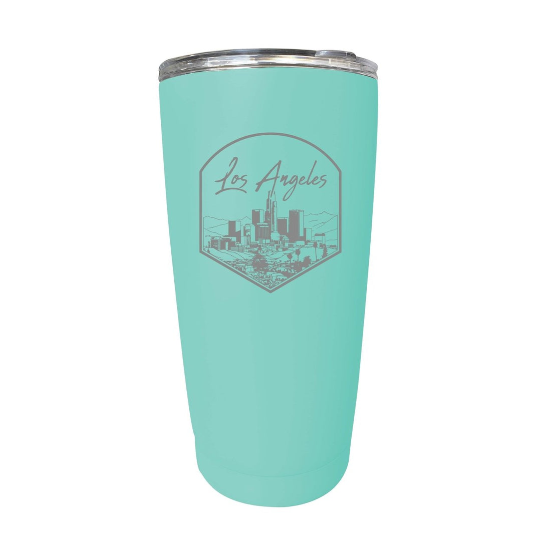 Los Angeles California Engraving 1 Souvenir 16 oz Engraved Stainless Steel Insulated Tumbler Image 3