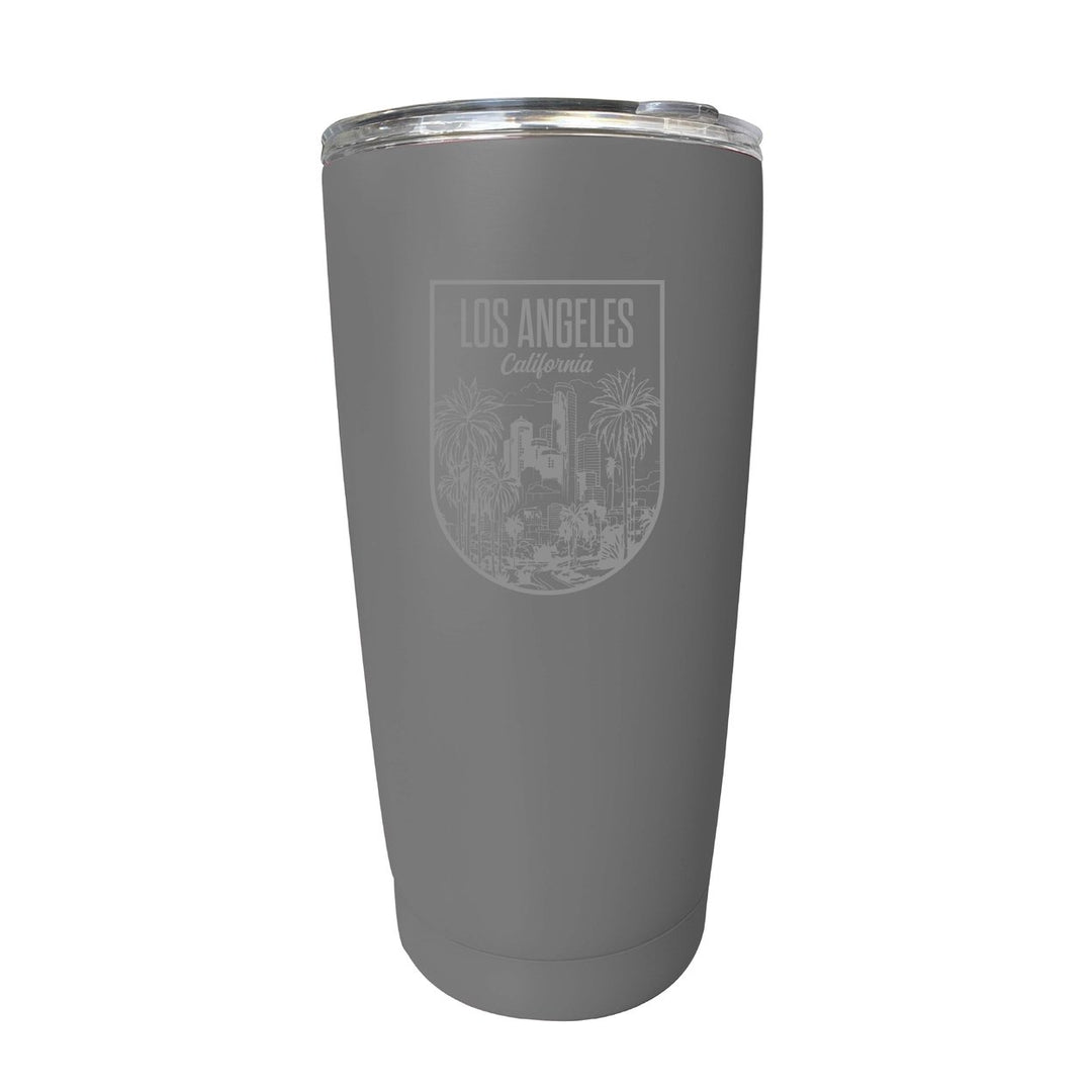 Los Angeles California Engraving 2 Souvenir 16 oz Engraved Stainless Steel Insulated Tumbler Image 4