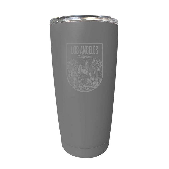 Los Angeles California Engraving 2 Souvenir 16 oz Engraved Stainless Steel Insulated Tumbler Image 1