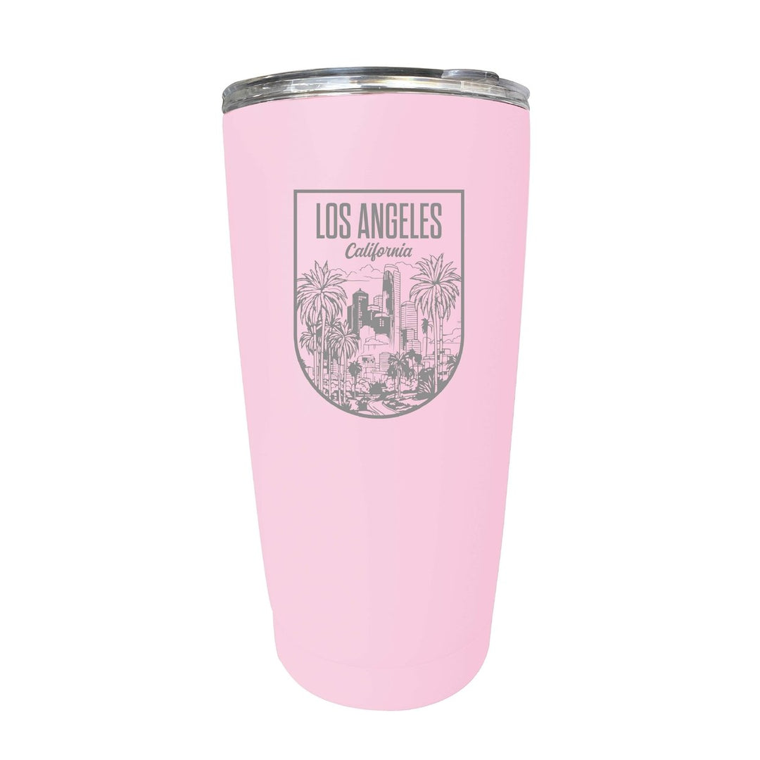 Los Angeles California Engraving 2 Souvenir 16 oz Engraved Stainless Steel Insulated Tumbler Image 6