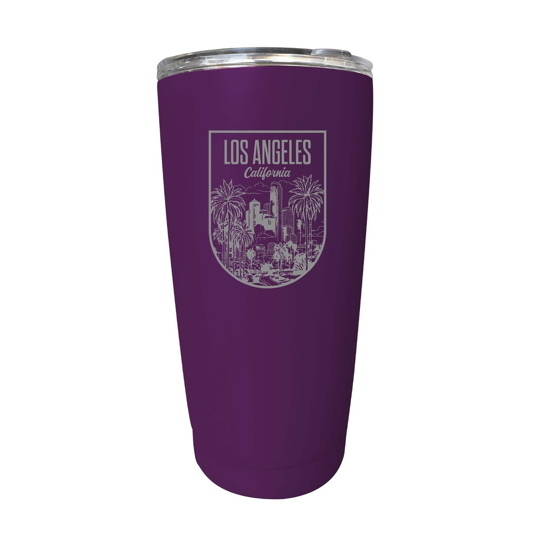 Los Angeles California Engraving 2 Souvenir 16 oz Engraved Stainless Steel Insulated Tumbler Image 7