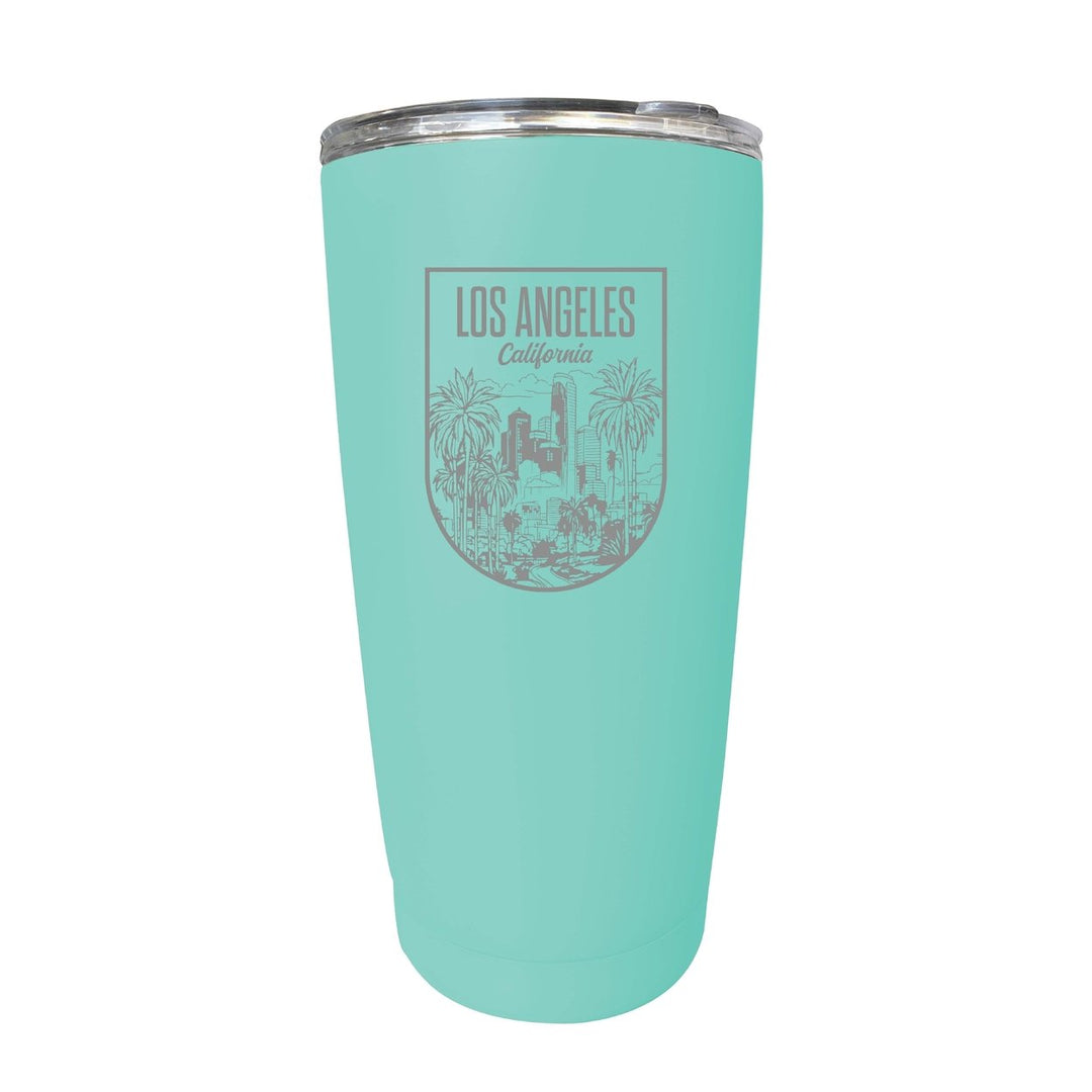 Los Angeles California Engraving 2 Souvenir 16 oz Engraved Stainless Steel Insulated Tumbler Image 9