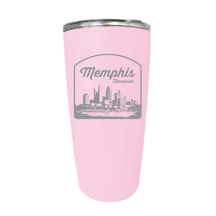 Memphis Tennessee Souvenir 16 oz Engraved Stainless Steel Insulated Tumbler Image 3