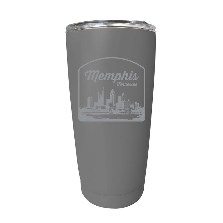 Memphis Tennessee Souvenir 16 oz Engraved Stainless Steel Insulated Tumbler Image 4