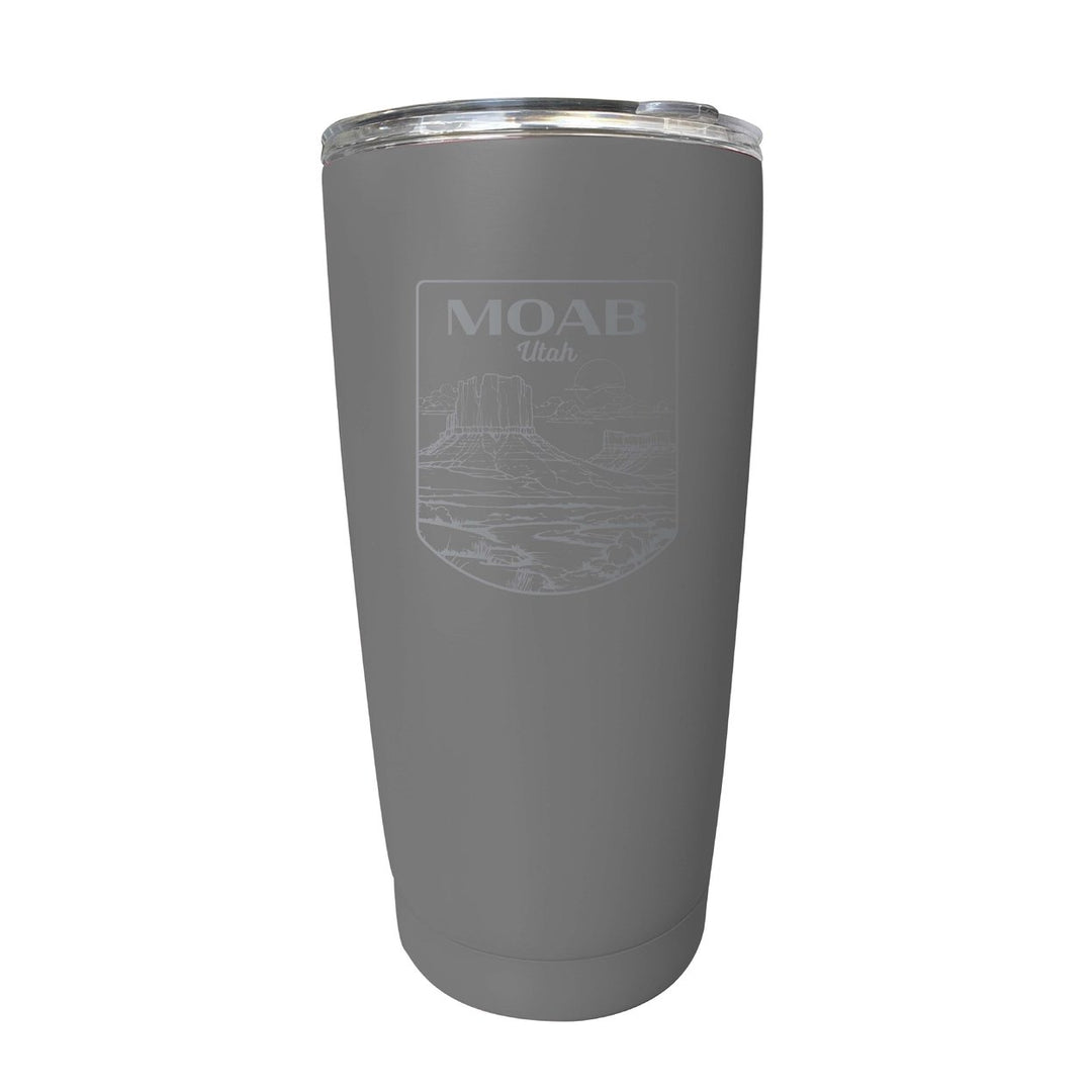 Moab Utah Souvenir 16 oz Engraved Stainless Steel Insulated Tumbler Image 1