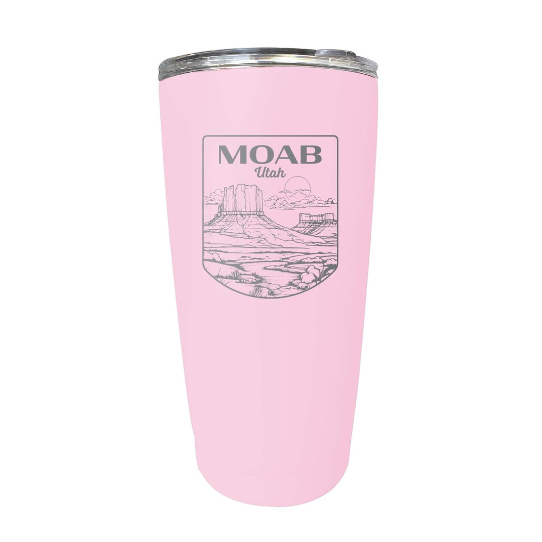 Moab Utah Souvenir 16 oz Engraved Stainless Steel Insulated Tumbler Image 7